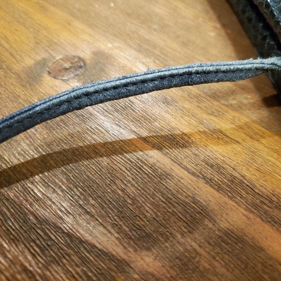 Navy Blue Snakeskin Crossbody/Clutch - Picture 9 of 10